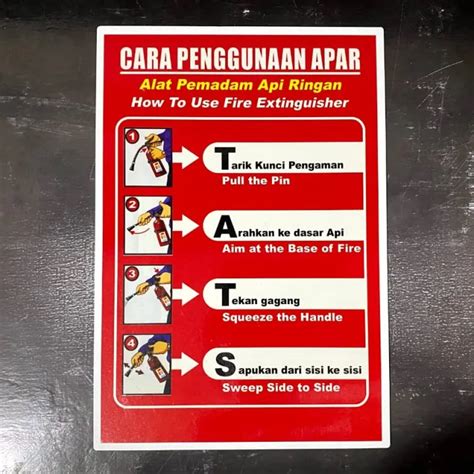 Akrilik Sign Apar Cara Penggunaan X Cm Lazada Indonesia