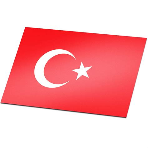 Official colors and proportion correctly. Vlag Turkije - Stickermaster