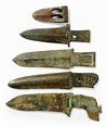 FIVE CHINESE BRONZE RITUAL BLADES, , EASTERN ZHOU DYNASTY (C.770-256 BC ...