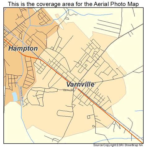 Aerial Photography Map Of Varnville Sc South Carolina