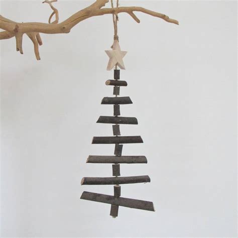 Small Wooden Twig Hanging Christmas Tree By Chapel Cards