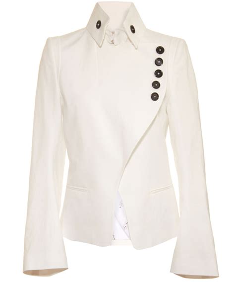 Ann Demeulemeester White Jacket Olivia Pope Style Scandal Fashion