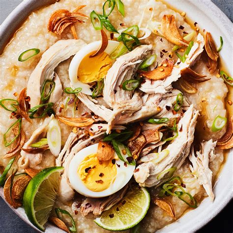 Arroz Caldo Chicken Rice Porridge Recipe Epicurious