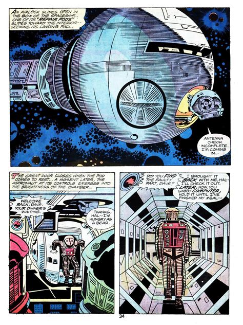 Jack Kirby Interior Artwork From The Comic Adaptation Of 2001 Comic