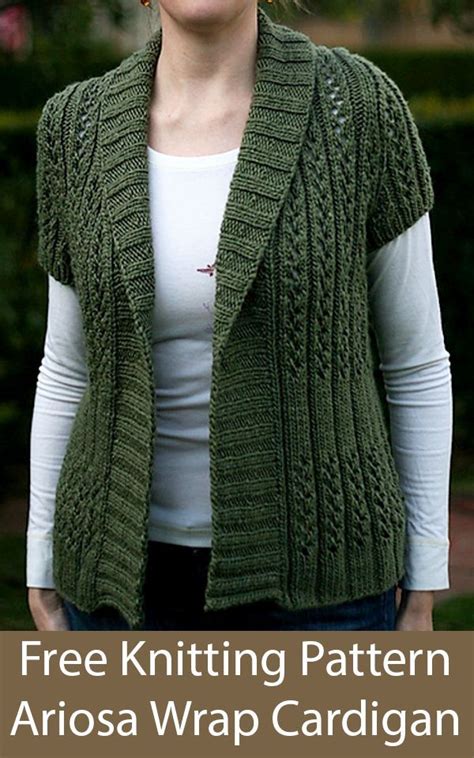 For all the knitting mavens out there, this project is a fun challenge. Free Knitting Pattern for Ariosa Short Sleeved Shawl ...