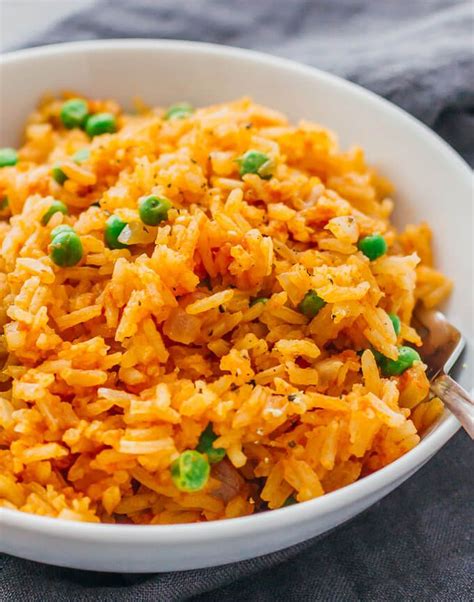 This Mildly Spicy Mexican Rice Is Easily Cooked Using A Pan On The