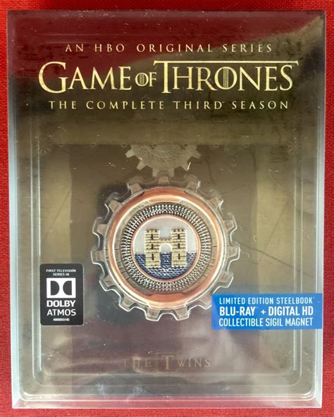 Game Of Thrones The Complete Third Season Steelbook Collectors Set