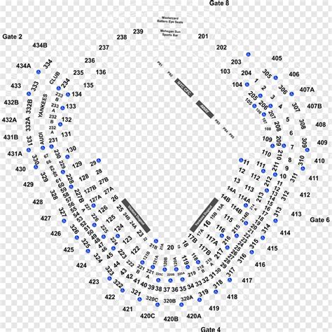 Yankee Stadium Seating Chart 2019 2050x2051 25582225 Png Image