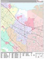 Mountain View California Wall Map (Premium Style) by MarketMAPS