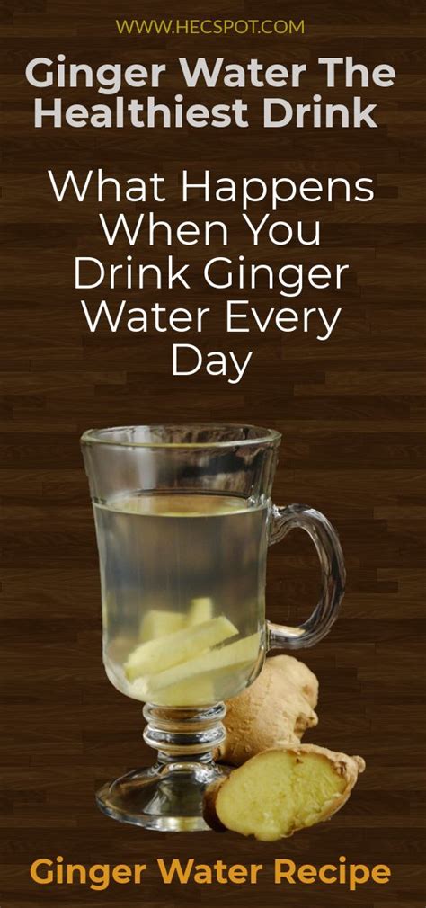 What Happens When You Drink Ginger Water Every Day Hecspot