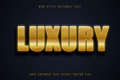 Premium Vector Luxury Editable Text Effect