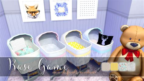 The Sims 4 Baby Bed Bassinet Recolor Non Default Bg