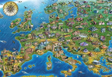 Find map jigsaw puzzles at seriouspuzzles.com. Map of Europe, 1000 Pieces, Jumbo | Puzzle Warehouse