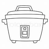 Colourbox Reiskocher Vektor Kontur Thanarat Boonmee sketch template