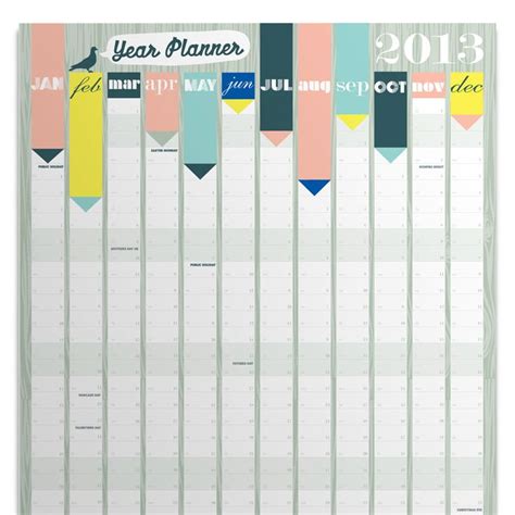 Plan And View The Whole Year Ahead With This Great Wall Calendar There