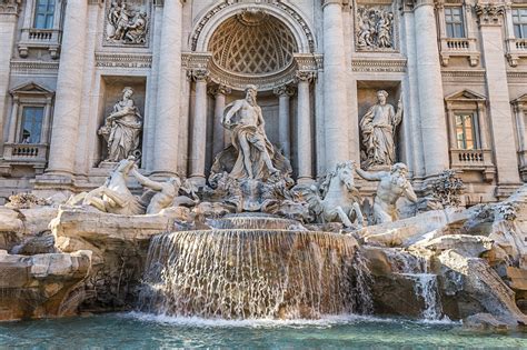 Trevi Fountain In Rome Baroque Featuring Trevi Fountain And Rome