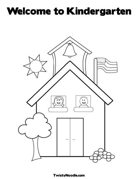 Welcome To Kindergarten Coloring Page Kindergarten Coloring Pages