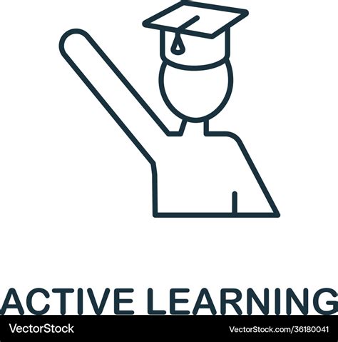 Active Learning Icon From Life Skills Collection Vector Image