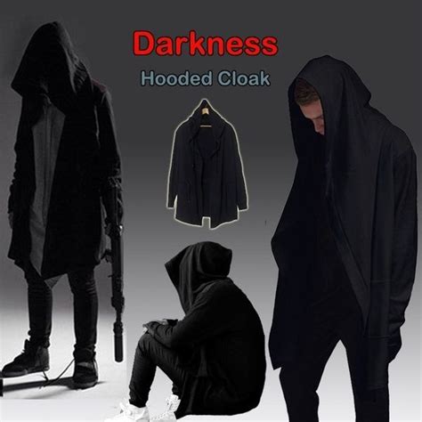 Jamickiki 2017 Mens Winter Long Section Of The Hooded Cloak Cape