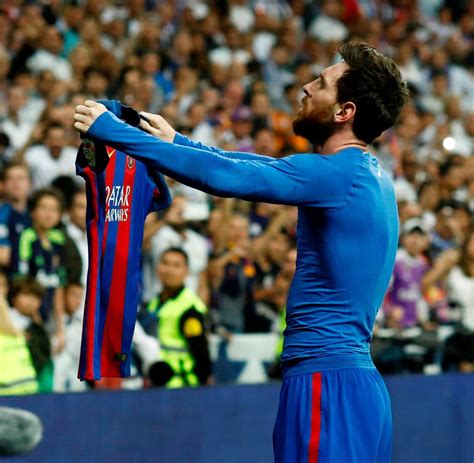 Lionel Messi Eine Geste Die Zur Ikonografie Des Fußballs Gehören Wird Welt