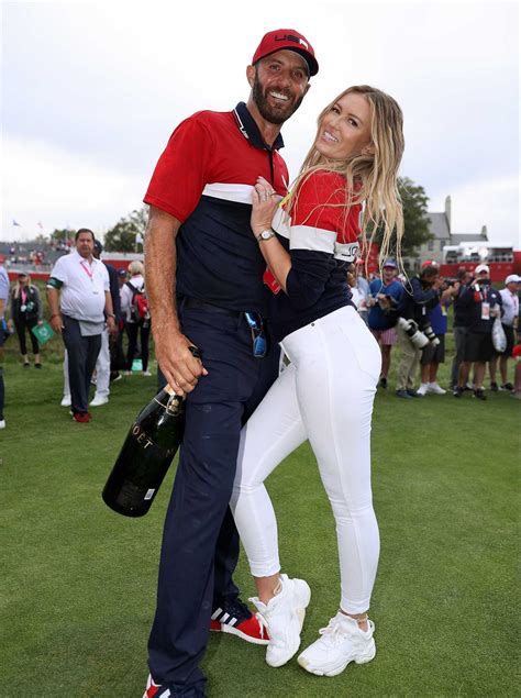 Paulina Gretzky Shows Off Toned Legs In Dustin Johnson Jacket