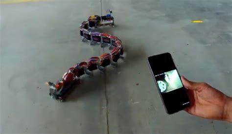 Watch This 12 Segment Servo Robot Snake Slither Like The Real Thing