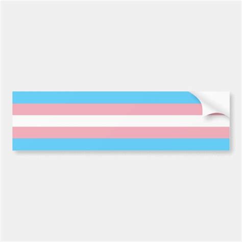 Transgender Pride Flag Lgbt Trans Rainbow Bumper Sticker