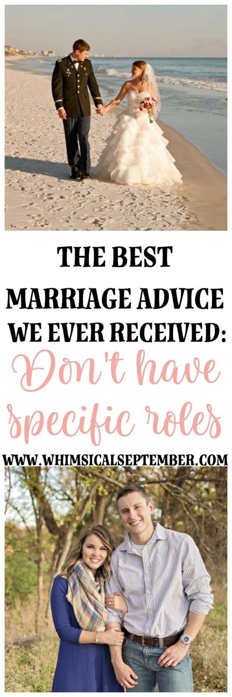 The Best Marriage Advice We Ever Received Dont Have Specific Jobs