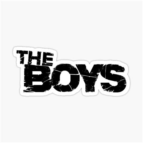 The Boys Logo Black Sticker For Sale By Jcba Redbubble