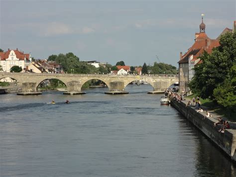 Danube River Regensburg Germany Regensburg