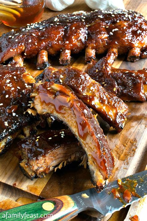 The sweetness from brown sugar & ketchup makes these ribs a hit at barbecues. Slow Cooker Honey-garlic Baby Back Ribs Recipe - Best Recipes Collection | All Favourite Recipes