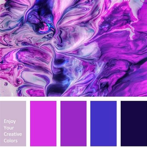 Color Palette 0173 Million Shade Color Palette Bright Purple