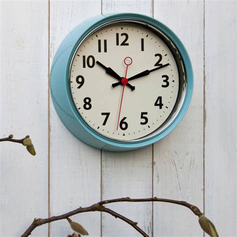 Vintage Metal Wall Clock Soho 100 Design Shop