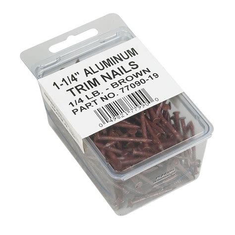 A wide variety of home depot nails options are available to you, such as iso, din, and jis. Amerimax Home Products 1-1/4 in. Brown Aluminum Nails (1/4 ...