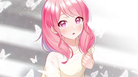 Download 1920x1080 Maruyama Aya Bang Dream Pink Hair Anime Moe Girl Wallpapers For Widescreen