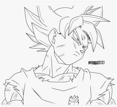 Ultra Instinct Goku Line Art Goku Png 993x804 Png Download Pngkit