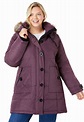 Woman Within - Woman Within Women's Plus Size Heathered Down Puffer ...