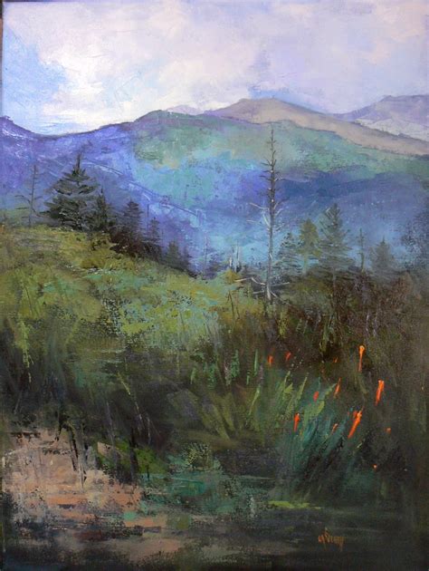 Palette Knife Painters International Mountain Landscape Oil