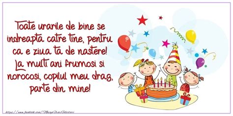 La mulți ani scumpa mea! Mesaje pentru copii - La multi ani frumosi si norocosi ...