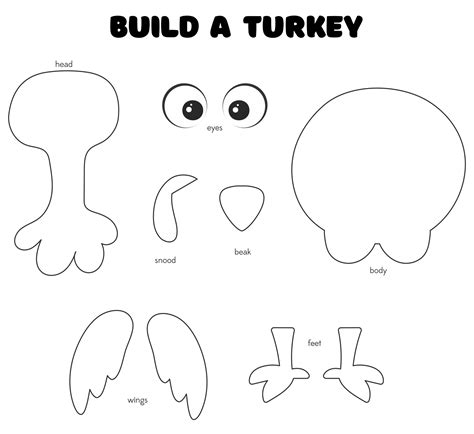10 Best Printable Thanksgiving Crafts For Kindergarten Images And