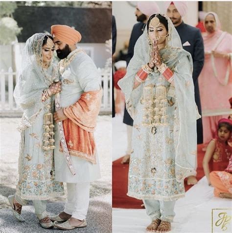 Sikh Wedding Dress Punjabi Wedding Suit Punjabi Wedding Couple Punjabi Bride Wedding Suits