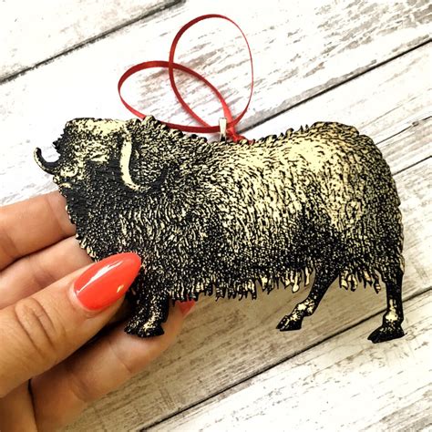 Musk Ox Ornament Antique Yak T Vintage Animal Ornaments Etsy