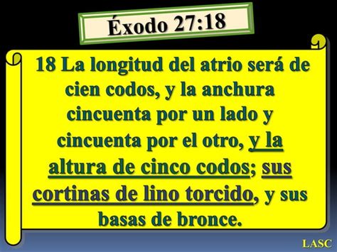 Conf Exodo 279 21 Ex No 27b El Atrio Del TabernÁculo Y El