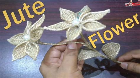How To Make Jute Flower Rope Flowercrafts Designs Fordiy Crafts Highlights Youtube