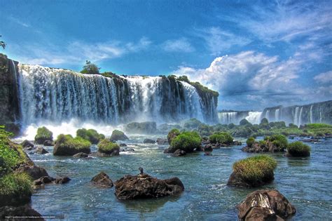 Les cascades portent toutes un nom, comme par exemple salto floriano, salto tres mosqueteros. Tlcharger Fond d'ecran Iguazu Cascades, Il trouve dans la ...
