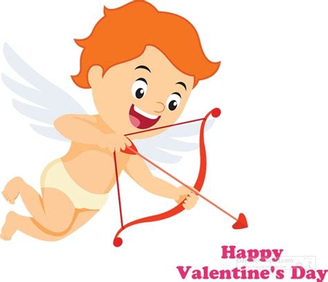 Angel Clipart Cupid With Bow And Arrow Aiming Valentines Day Clipart