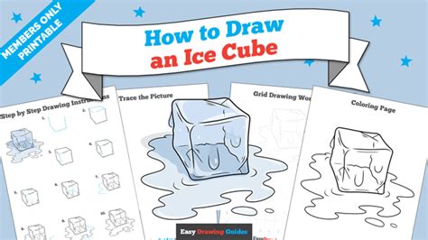 How To Draw An Ice Cube Really Easy Drawing Tutorial