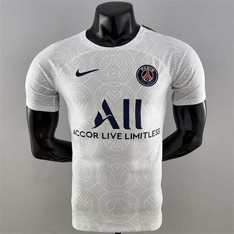 Camisa Paris Saint Germain Psg Branca Away Vers O Jogador