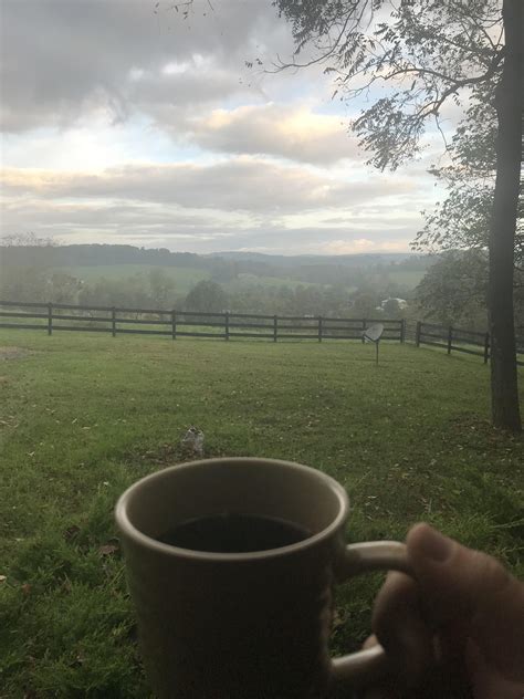 Maybe you would like to learn more about one of these? Morning coffee from the porch of our rental cabin in VA ...