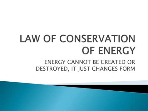 Ppt Law Of Conservation Of Energy Powerpoint Presentation Free